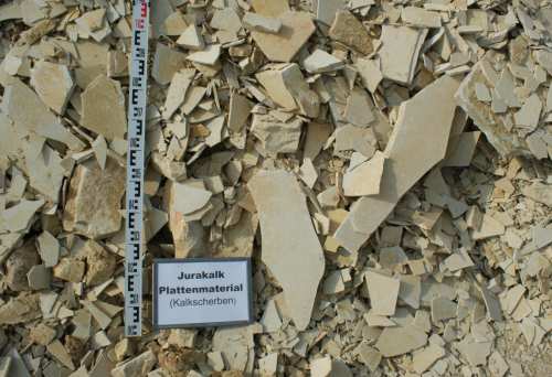 Jurakalk Plattenmaterial grob